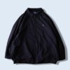 【RalphLauren】monster oversized smooth poly graph check lining black drizzler jacket