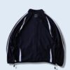 【adidas】black × white 3stripe track jacket