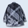 oversized monotone layered see-through shirt