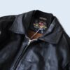 boa lining leather jacket