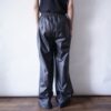 glossy fake leather easy wide pants