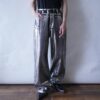 DEAD STOCK metalic silver baggy denim pants