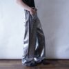 DEAD STOCK metalic silver baggy denim pants