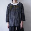 oversized black sheer mesh cut&sewn