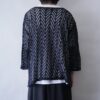 oversized black sheer mesh cut&sewn