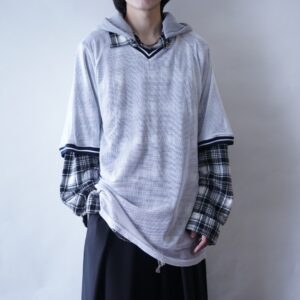 oversized sheer mesh tee