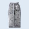 DEAD STOCK metalic silver baggy denim pants