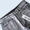 DEAD STOCK metalic silver baggy denim pants