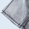 DEAD STOCK metalic silver baggy denim pants