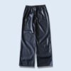 glossy fake leather easy wide pants