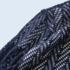oversized black sheer mesh cut&sewn
