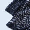 oversized black sheer mesh cut&sewn