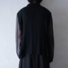 arm see-through & satin switching jacket