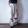 "膝パカ" detachable gimmick cargo pants