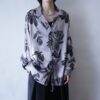 metalic silver flower pattern shirt