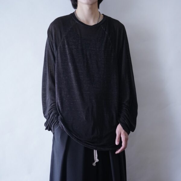 black sheer second skin cut&sewn