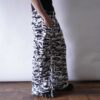 FASHION NOVA super wide silhouette white camouflage gimmick pants