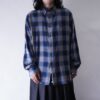 gooood color shadow check shirt
