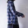 gooood color shadow check shirt