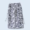 FASHION NOVA super wide silhouette white camouflage gimmick pants