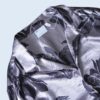 metalic silver flower pattern shirt