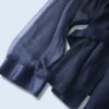 arm see-through & satin switching jacket