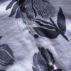 metalic silver flower pattern shirt