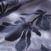 metalic silver flower pattern shirt