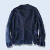 arm see-through & satin switching jacket