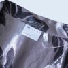 metalic silver flower pattern shirt