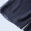 mode black see-through layer wide pants