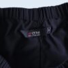 mode black see-through layer wide pants