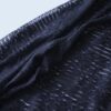 satin switching pattern see-through shirt