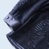 satin switching pattern see-through shirt