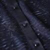 satin switching pattern see-through shirt