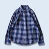 gooood color shadow check shirt