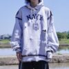 "CHINA × SPORTS" gray × navy China track jacket