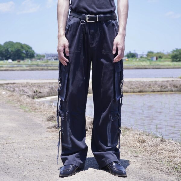 "ANARCHY" fade spray "BORO" custom tech pants