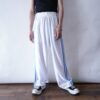 【NIKE】glossy white × blue side line track pants