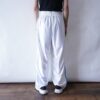 【NIKE】glossy white × blue side line track pants