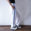 【NIKE】glossy white × blue side line track pants