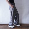 glossy silver double slacks