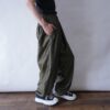 glossy green gold shrink easy wide pants