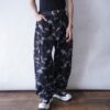 oversized monotone camouflage cargo denim pants