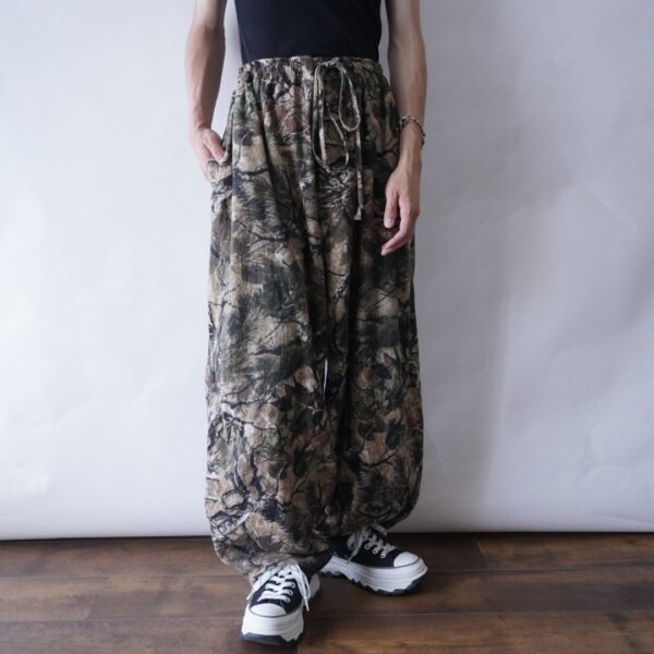 【KING SIZE】monster oversized realtree camouflage wide wide easy pants