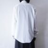 white × black frill shirt
