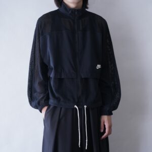 【NIKE】short length mesh sheer track jacket
