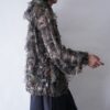 oversized realtree camouflage mesh see-through parka
