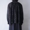 oversized mode black lace shirt