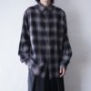 beautiful rare color shadow check shirt